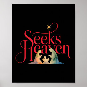 Sucht Himmel Krippenszene Lustig 67 Meme Christlic Poster