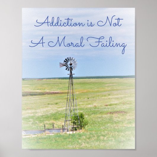 Sucht ist kein moralisch Versagend Poster (Vorne)