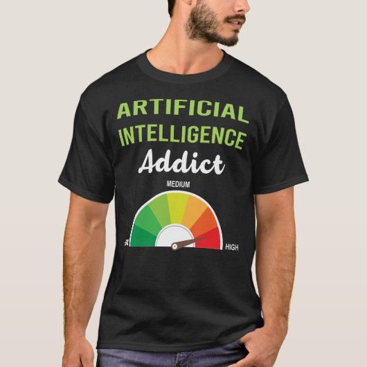 Sucht Künstliche Intelligenz AI T-Shirt (Vorderseite)