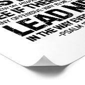 Sucht mich Gott und wisst mein Herz, Psalm 139:23- Poster (Ecke)