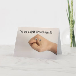 Sucht nach schmerzhaften Augen, vermisst Sie! Karte