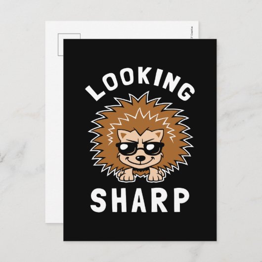 Sucht Sharp Postkarte (Vorne/Hinten)