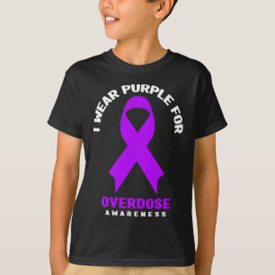 Suchtbewusstsein - Ich trage Lila bei Überdosierun T-Shirt