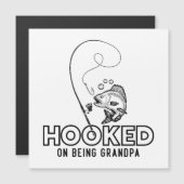 süchtig danach, Großvater zu sein Magnetkarte (Vorne/Hinten)
