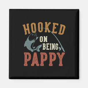 Süchtig Nach Dem Pappy-Fischfang Am Vatertag Pappy Magnet