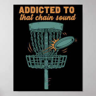 Süchtig nach diesem Chain Sound Disc Golf Sket Fli Poster