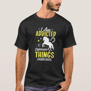 Süchtig nach Dingen  Barrel Racer Pferderennen Gra T-Shirt