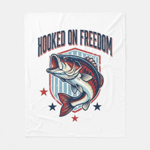 Süchtig Nach Freiheit Vintage-Bass-Angler-Shirt-De Fleecedecke