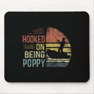 Süchtig nach Poppy-Angeln Geschenke Poppy Vatertag Mousepad