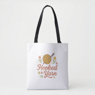 Süchtig nach Wolle Süße Häkel Liebhaber Design für Tasche