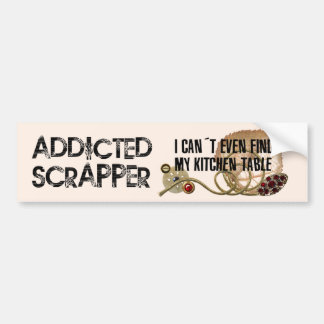 Süchtiger Scrapper Autoaufkleber