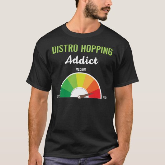 Suchtstörung Hopping Distrohopper T-Shirt (Vorderseite)