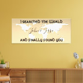 Suchwelt & Suche Sie Personalisierte WEDD Leinwanddruck (Insitu (Wohnzimmer))