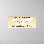 Suchwelt & Suche Sie Personalisierte WEDD Leinwanddruck (Vorderseite)