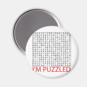 Suchwortpuzzle02 Magnet (Vorderseite/Rückseite)