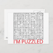 Suchwortpuzzle02 Postkarte (Vorne/Hinten)