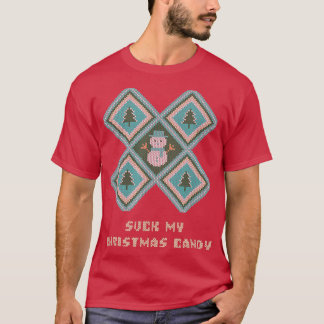 Suck My Christmas Candy Paare Adult Humor Lovers T-Shirt