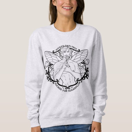 "Sucker for Sugarplum" Sweatshirt (Vorderseite)