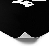 Sucker für Puns Funny Baby Bat Puff Dark BG Poster (Ecke)