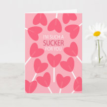 Sucker für Sie - Valentinskarte