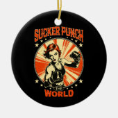 Sucker Punch der Welt Keramik Ornament (Vorne)