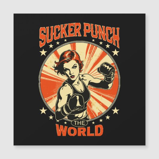 Sucker Punch der Welt Magnetkarte (Vorderseite)