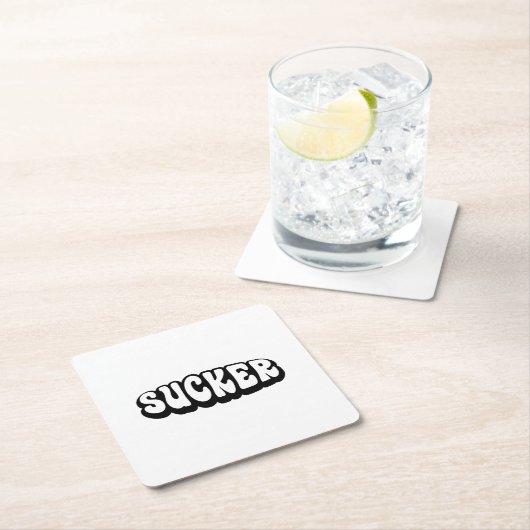 SUCKER RECHTECKIGER PAPPUNTERSETZER (Vor Ort)