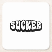 SUCKER RECHTECKIGER PAPPUNTERSETZER (Vorderseite)