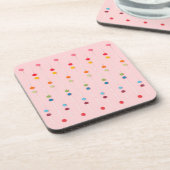 Suckers Lollypop Candy Rainbow Getränkeuntersetzer (Linke Seite)