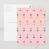 Suckers Lollypop Candy Rainbow Postkarte (Vorne/Hinten)