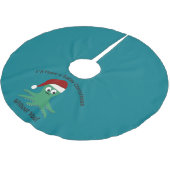 Sucky Christmas ohne dich Polyester Weihnachtsbaumdecke (Schrägansicht)