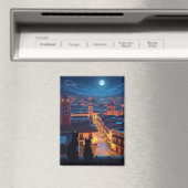 Sucre Bolivia Katzen Nacht Magnet (In Situ (Geschirrspüler))