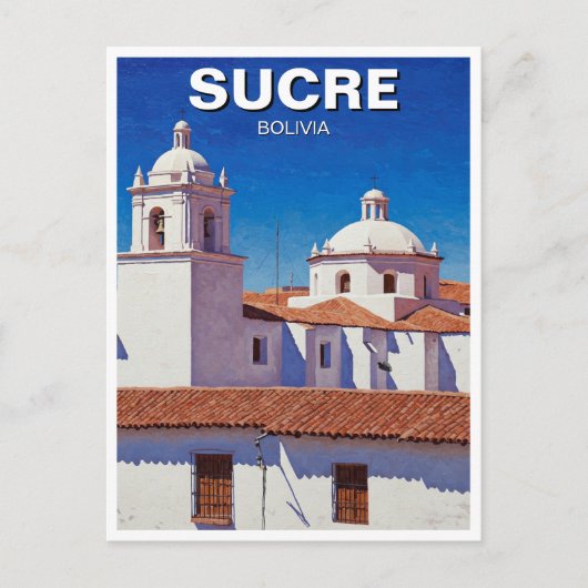 Sucre Bolivia Travel Postkarte (Vorderseite)