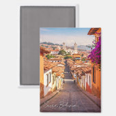 Sucre Bolivia Travel Watercolor Magnet (Vorderseite/Rückseite)