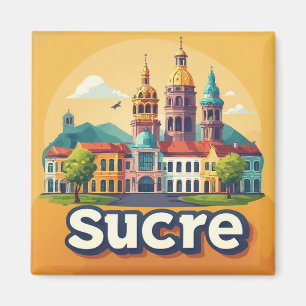 Sucre Bolivien Stadt Reise Geschenk Erinnerung 🗺️ Magnet