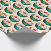 Süd Ambrosia Coconut Marshmallow Fruchtsalat Geschenkpapier (Ecke)