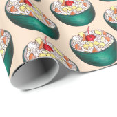 Süd Ambrosia Coconut Marshmallow Fruchtsalat Geschenkpapier (Rolleneckpunkt)