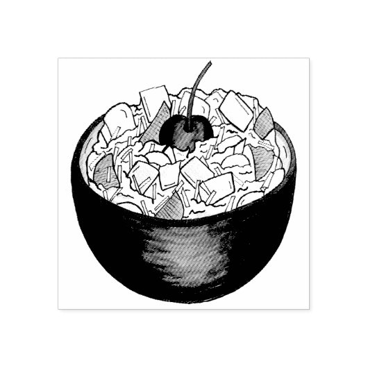 Süd Ambrosia Coconut Marshmallow Fruchtsalat Gummistempel (Prägung)