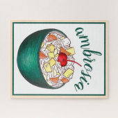 Süd Ambrosia Coconut Marshmallow Fruchtsalat Puzzle (Horizontal)