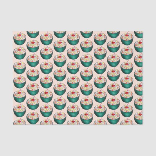 Süd Ambrosia Coconut Marshmallow Fruchtsalat Seidenpapier (Vorderseite)