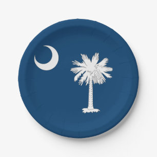 Süd-Carolina-Flagge Pappteller