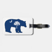 Süd-Carolina Flaggenträger Gepäckanhänger (Rückseite horizontal)