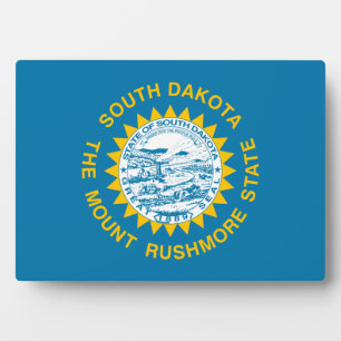 Süd-Dakota-Flagge Fotoplatte