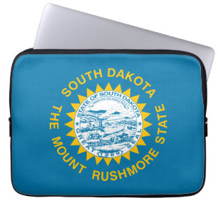 Süd-Dakota-Flagge Laptopschutzhülle