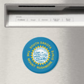 Süd-Dakota-Flagge Magnet (In Situ (Geschirrspüler))