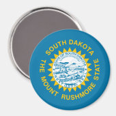 Süd-Dakota-Flagge Magnet (Vorderseite/Rückseite)