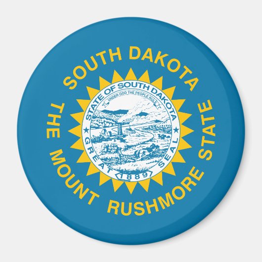 Süd-Dakota-Flagge Magnet (Vorne)