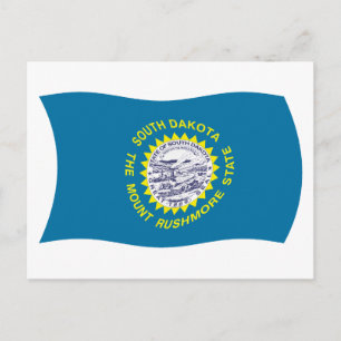 Süd-Dakota-Flagge Postkarte