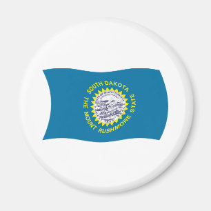 Süd-Dakota-Flaggenmagnet Magnet