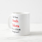 Süd-Dakota Kaffeetasse (Vorderseite Links)